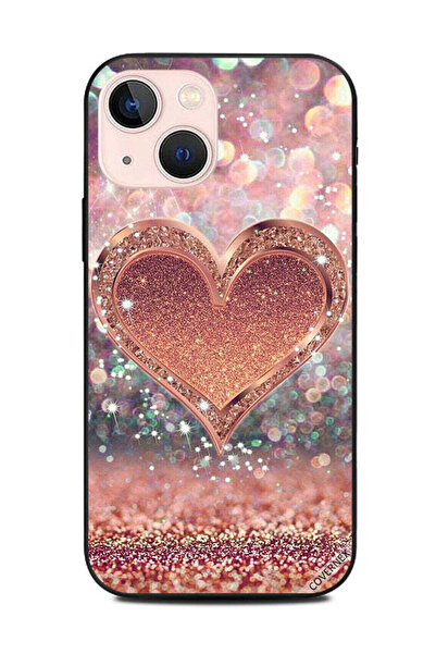 Covernex غطاء حماية لهاتف أبل آيفون 13 ميني - قلب ذهبي لامع