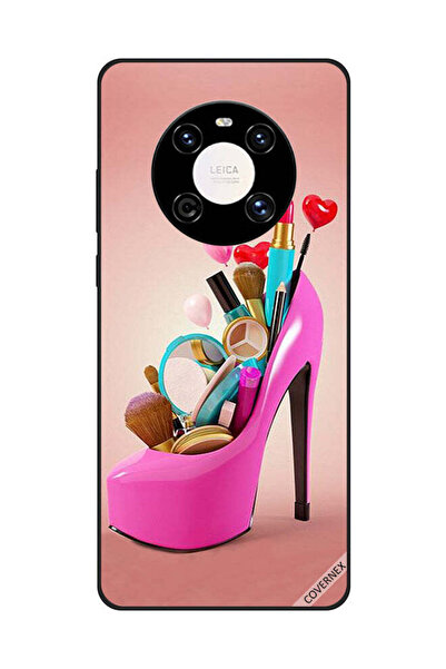 Covernex غطاء حماية لهاتف هواوي ميت 40 برو/40 برو+ حذاء وردي مع أدوات مكياج