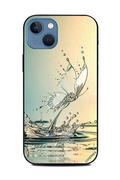 Covernex غطاء حماية لهاتف أبل آيفون 13 - فراشة قطرات الماء