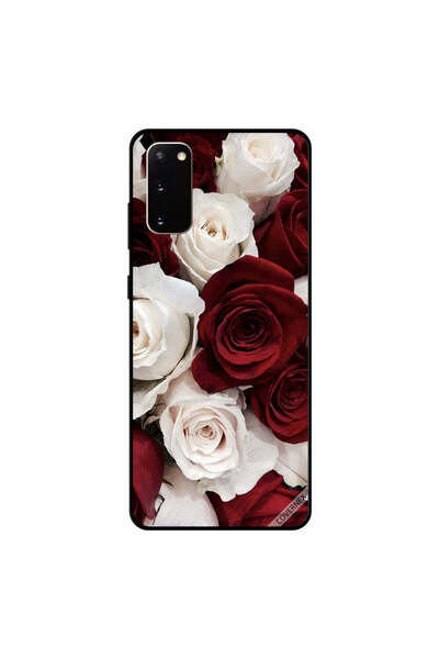 Covernex Samsung Galaxy S20 Case Cover White & Red Roses
