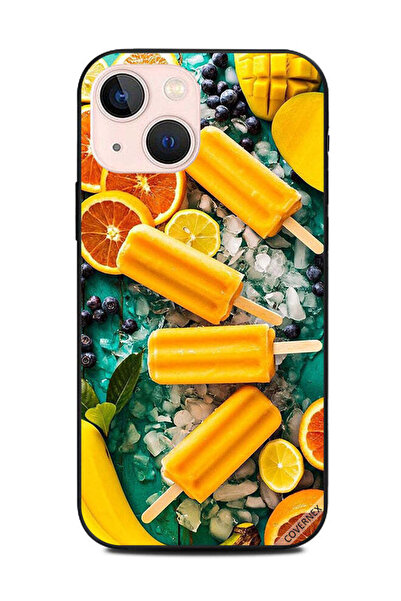 Covernex غطاء حماية لهاتف Apple iPhone 13 Mini بطبعة آيس كريم عصير الليمون