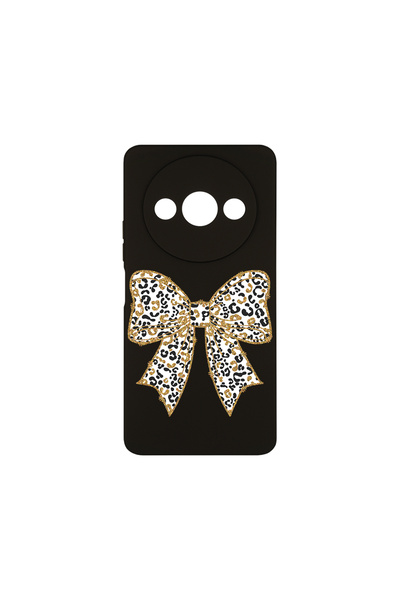 bestcase ® Husa Slim Silicon pentru Xiaomi Redmi A3, Leopard Bow, 1788878 B 1873