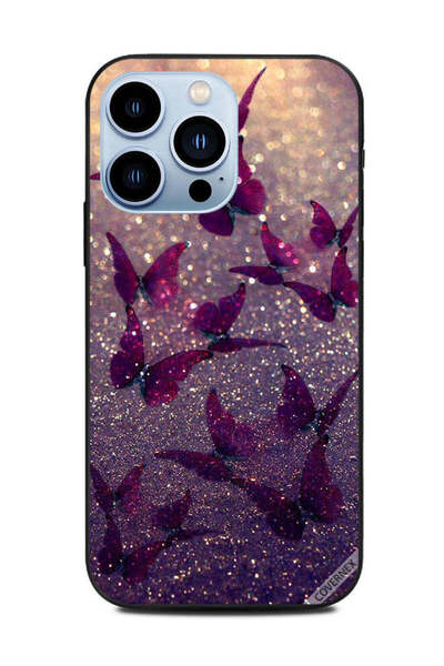 Covernex غطاء حماية لهاتف Apple iPhone 13 Pro بنقشة فراشات لامعة