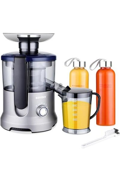 Inkbird Centrifugal Juicer Extractor, Masticating Squeezer Machine SCJ-001, 800W Powerful Motor, 2-Speed Con