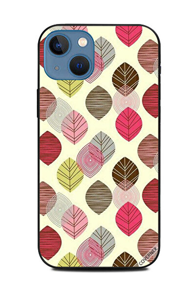 Covernex غطاء حماية لهاتف أبل آيفون 13 بنقشة ريش ملون