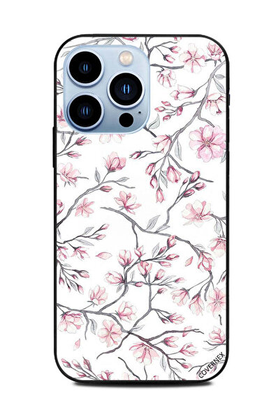 Covernex غطاء حماية لهاتف Apple iPhone 13 Pro باقات من الزهور الوردية الصغيرة
