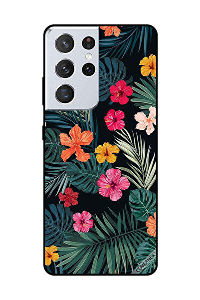 Covernex غطاء حماية لهاتف سامسونج جالاكسي S21 ألترا - زهور متعددة الألوان وري...