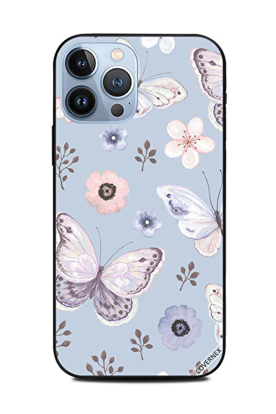 Covernex غطاء حماية لهاتف Apple iPhone 13 Pro Max بنقشة الفراشات والزهور