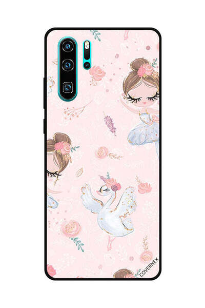 Covernex غطاء حماية لهاتف هواوي بي 30 برو - فتاة وزهور