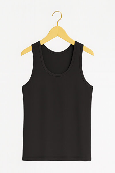 Lienna Men's Lycra Bamboo Black 3-Piece Undershirt Li̇2K7L1K9K.3L