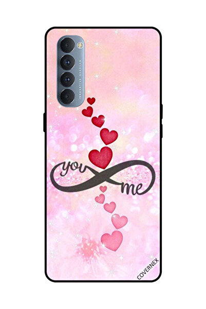 Covernex غطاء حماية لهاتف Oppo Reno 4 Pro قلوب حمراء ووردية أنت إنفينيتي مي