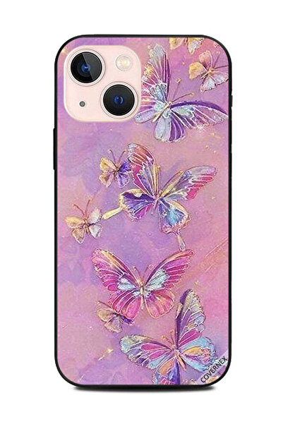 Covernex غطاء حماية لهاتف Apple iPhone 13 Mini برسومات فراشات فنية