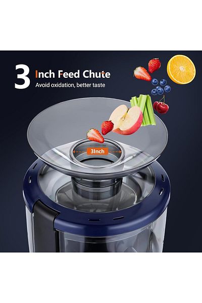 Inkbird Centrifugal Juicer Extractor, Masticating Squeezer Machine SCJ-001, 800W Powerful Motor, 2-Speed Con
