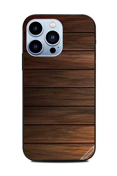Covernex غطاء حماية لجهاز Apple iPhone 13 Pro خشبي بني غامق لامع