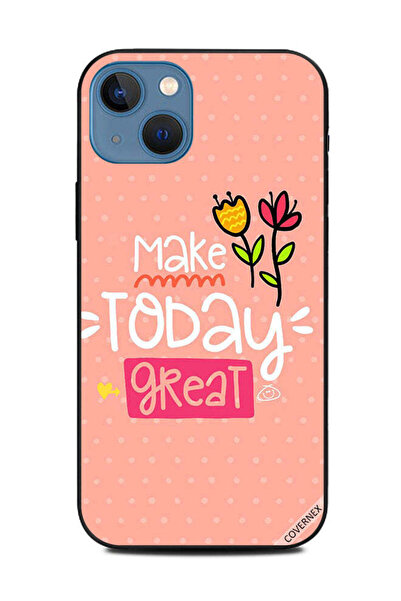 Covernex غطاء حماية لجهاز Apple iPhone 13 اجعل اليوم رائعًا