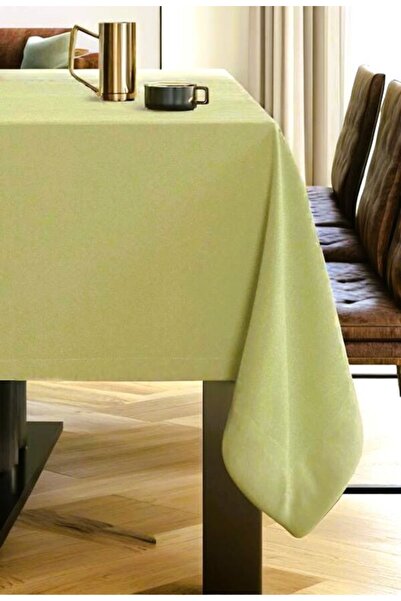Royalty KADİFE DOKULU SU YEŞİLİ MASA ÖRTÜSÜ
