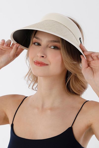 Fulla Moda Adjustable straw hat with visor