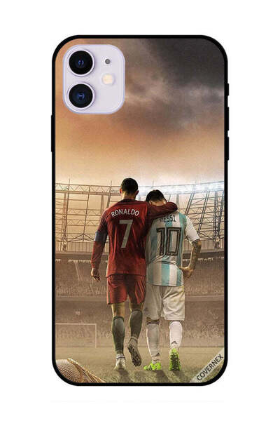 Covernex غطاء حماية لهاتف أبل آيفون 11 ميسي وكريستيانو رونالدو