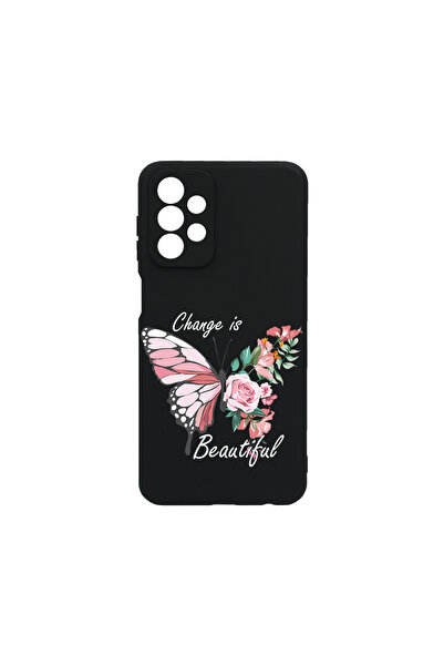 bestcase ® Husa Slim Silicon pentru Samsung Galaxy A33 5G, Change is Beutiful...