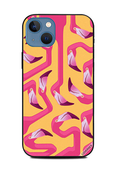 Covernex غطاء حماية لهاتف Apple iPhone 13 بتصميم مربع فلامنجو