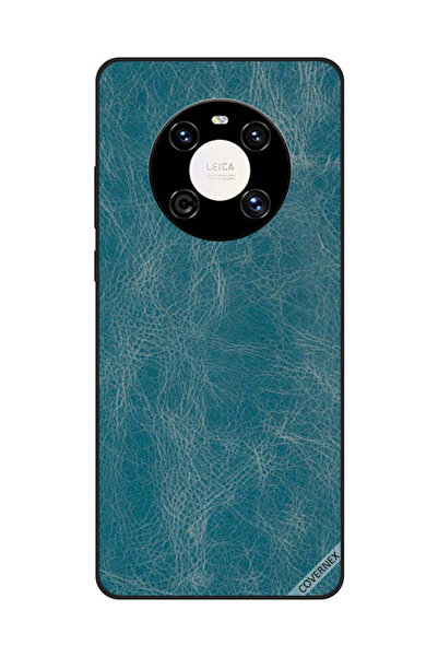 Covernex غطاء حماية لهاتف هواوي ميت 40 بنمط جلدي أزرق