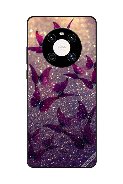 Covernex غطاء حماية لهاتف هواوي ميت 40 بنقشة فراشات لامعة