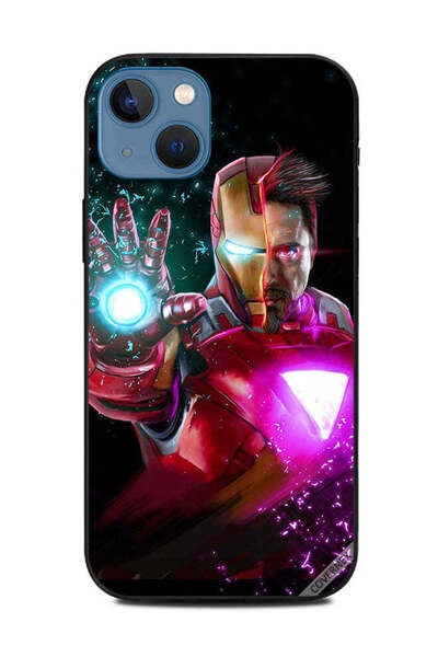 Covernex غطاء حماية لهاتف Apple iPhone 13 Iron Man نصف الوجه مغطى