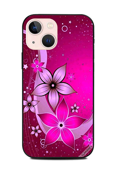 Covernex غطاء حماية لهاتف Apple iPhone 13 Mini بنقشة زهور وردية كاملة