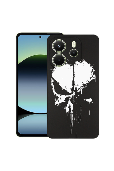 bestcase ® Husă Slim Silicon pentru Xiaomi Redmi Note 14 4G, Punisher, 192634...