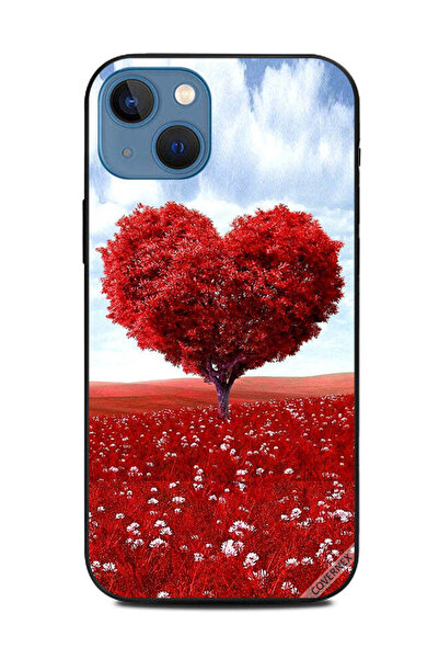 Covernex غطاء حماية لهاتف Apple iPhone 13 - شجرة قلب حمراء