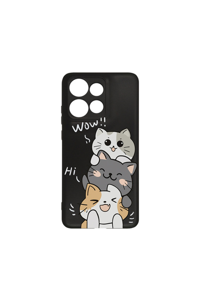 bestcase ® Husa Slim Silicon pentru Motorola Edge 50 Neo, Cat Wow, 1908269 B ...