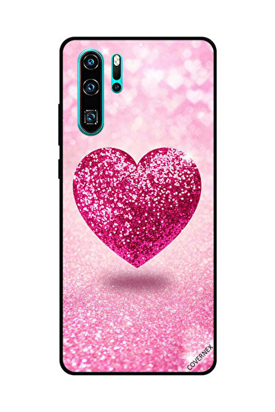 Covernex غطاء حماية لهاتف هواوي بي 30 برو - قلب وردي لامع