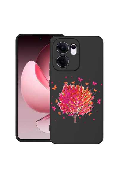 bestcase ® Husa Slim Silicon pentru OPPO Reno13 F / Reno13 FS, Butterflies Tr...