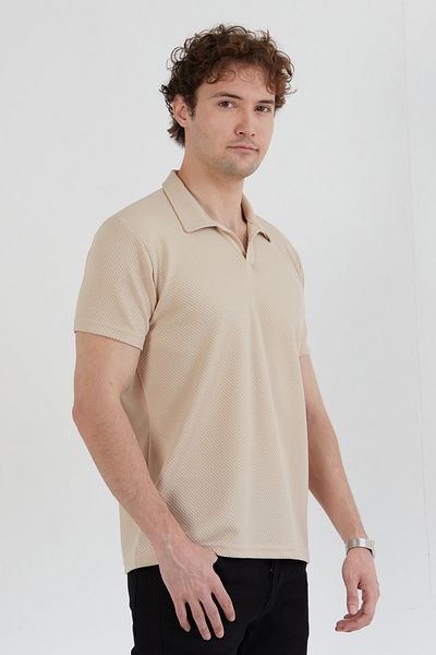 Fulla Moda Μπλουζάκι με γεωμετρικό σχέδιο με γιακά πόλο