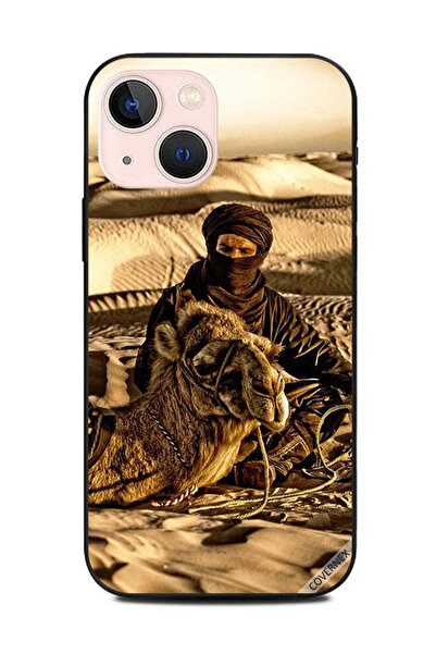 Covernex غطاء حماية لهاتف أبل آيفون 13 ميني رجل مع جمله في الصحراء