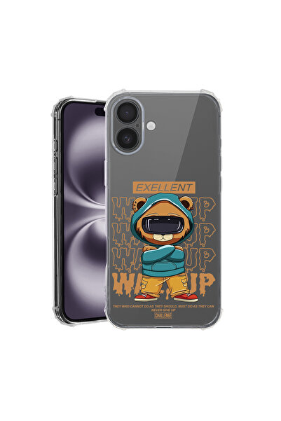 bestcase ® Carcasă antișoc pentru Apple iPhone 16, Bear Excellent, 1828630 AS...
