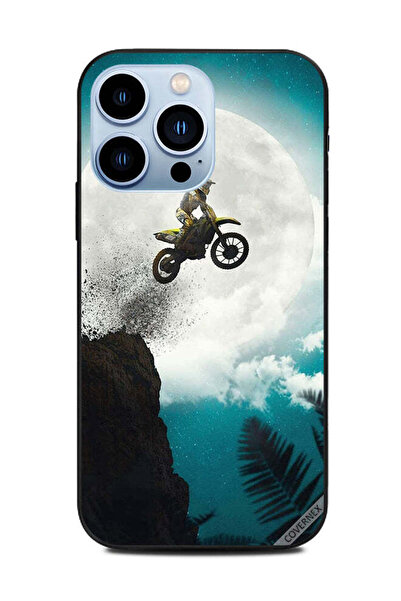 Covernex غطاء حماية لهاتف Apple iPhone 13 Pro - رحلة إلى القمر على دراجة
