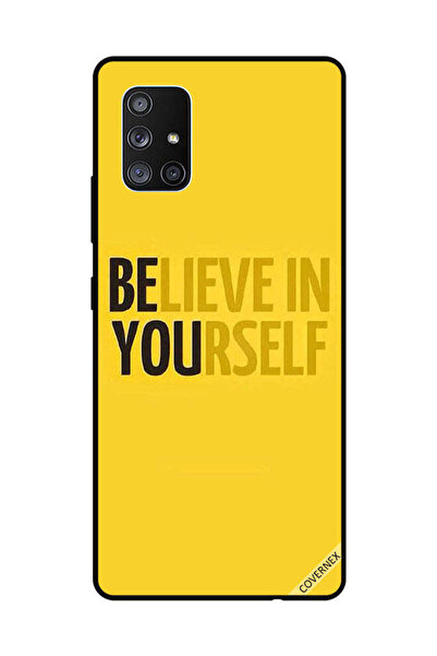 Covernex Protective Case Cover For Samsung Galaxy A71 Beleive In Yourself Yellow