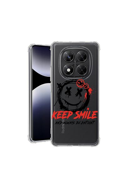 bestcase ® Anit Shock Case For Xiaomi Redmi Note 14 Pro 4G, Keep Smile, 1997764 AS 1870