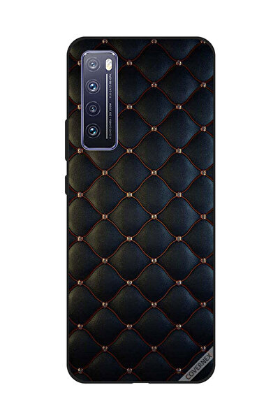 Covernex غطاء حماية لهاتف هواوي نوفا 7 - نقشة قماشية سوداء