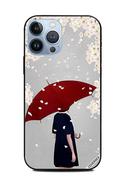 Covernex غطاء حماية لهاتف Apple iPhone 13 Pro Max فتاة تحت المظلة