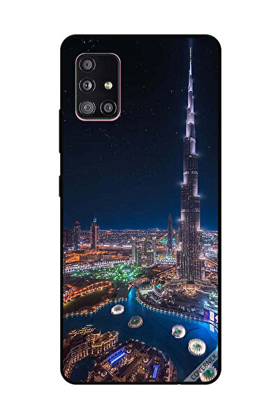 Covernex غطاء حماية لهاتف سامسونج جالاكسي A51 منظر ليلي لوسط المدينة