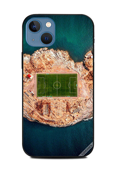 Covernex غطاء حماية لهاتف أبل آيفون 13 - ملعب كرة قدم في منتصف البحر