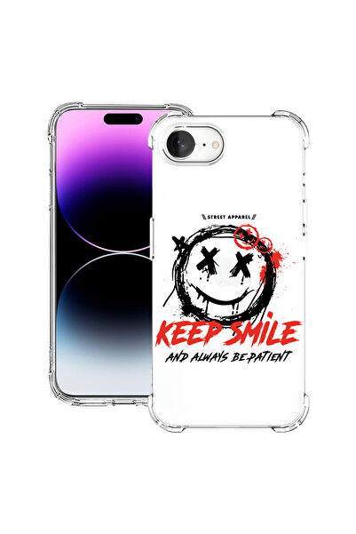 bestcase ® Carcasă antișoc pentru Apple iPhone 16e, Keep Smile, 1988231 AS 1870