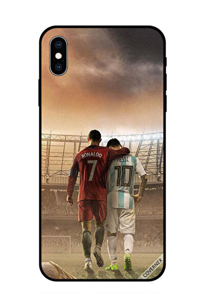 Covernex غطاء حماية لهاتف Apple iPhone XS ميسي وكريستيانو رونالدو