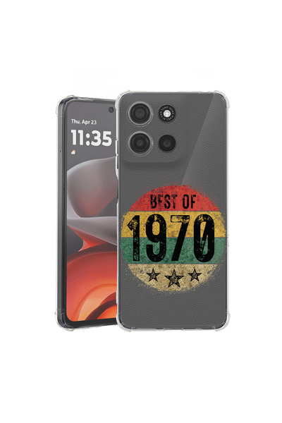 bestcase Carcasă antișoc pentru Motorola Edge 60 Pro cu design Best Of 1970, 2052054 AS 1903