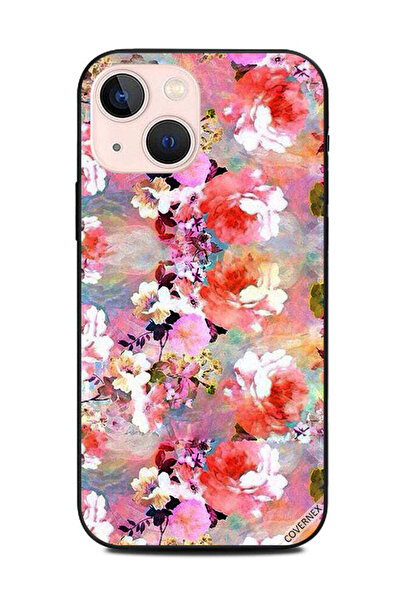 Covernex غطاء حماية لهاتف Apple iPhone 13 Mini برسومات زهور فنية
