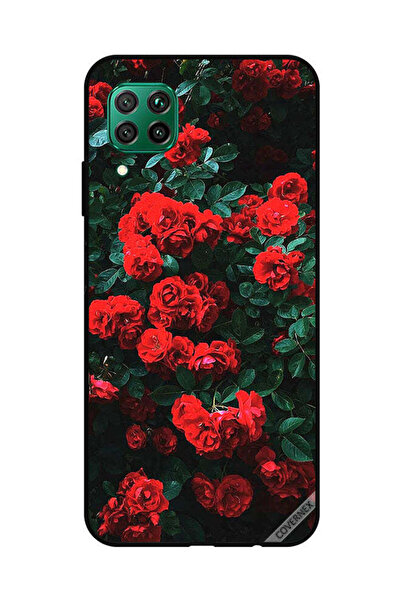 Covernex غطاء حماية لهاتف هواوي نوفا 7i / P40 لايت - حديقة الورود الحمراء