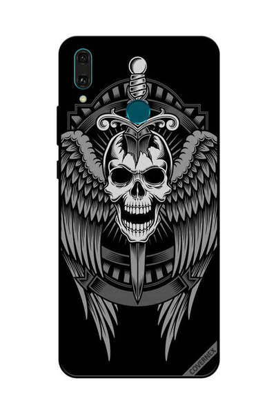 Covernex غطاء حماية لهاتف هواوي Y9 2019 جمجمة وأجنحة نسر