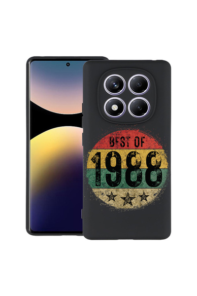 bestcase ® Husă Slim Silicon pentru Xiaomi Redmi Note 14 Pro 5G, Best Of 1988...